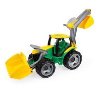 LENA 02080 - Trattore con Caricatore Frontale e Braccio, Colore: Verde/Giallo, Dimensioni: ca. 107 cm