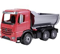 Lena 04600 WORXX autocarro Modello Arocs, Veicolo, Rosso/Argento/Nero, 45 cm
