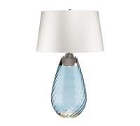 Elstead Lighting Lena lampada da tavolo 2x60 W blu-satinato LENA-TL-L-BLUE-OWSS