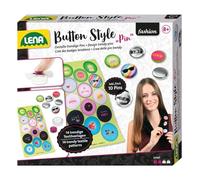 Lena 42595, Spille Button Style Molto Eleganti, con Set per Il Fai da Te Incluso