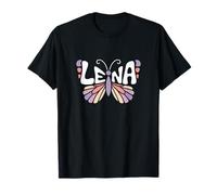 Lena Butterfly - Personalizzato Carino Nome Word Art Maglietta