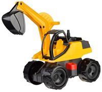 LENA- Escavatore Gigante Giga Trucks di Circa 80 cm, Ruota di 360°, Veicoli da Costruzione XXL, capacità di carico Elevata, per Bambini dai 3 Anni in su, Multicolore, 2141