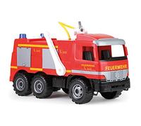 LENA - Fire Brigade Mercedes Benz Actros Camion della Spazzatura per 3+ Anni Bambini, Rosso