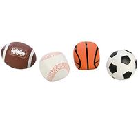 LENA Gli Sport Morbido Palloni da Calcio 3-Pezzo Set per 12+ Mesi Bambini, 10 cm Diametro, Multicolore