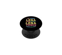 Lena Here Doing Lena Cose Divertente Nome Lena PopSockets PopGrip Adesivo
