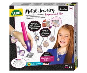 LENA - Incisore e Flip Metallo Gioielleria Set per 9+ Anni Bambini, D'argento