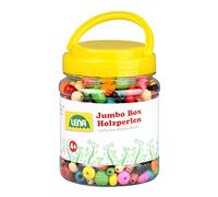 Perline di legno in maxi contenitore