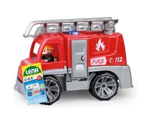Lena LEN04457 Linea Truxx - Veicolo Vigili del Fuoco con Scala (29cm)