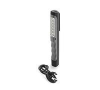 Lena Lighting Penlight - Lampada da parete a LED con cavo µUSB e batterie 3 x Ni-MH 600 mAh, RA > 80, 4000 K, IP40, III piccola ocra, clip e magnete integrati, rivestimento morbido in plastica