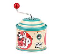 Lena Mickey 52766 - Barattolo Musicale Disney Mouse, Scatola Musicale ca. 10,5 x 7,5 cm, in Latta con Melodia rientrante dei gladiatori, Contenitore Girevole in Metallo, per Bambini dai 18 Mesi,