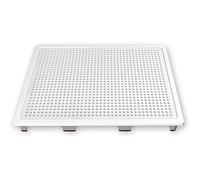 Lena 1.026, Piastra a Penna con 38 x 27 File per Mosaico con Perno - Ø 3 mm, Modello a Incastro per Bambini a Partire dai 3 Anni, Circa 16 x 21,5 cm, Colore Bianco, 35020