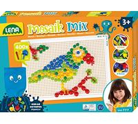 Lena - Set Mosaico Colore Mix 400 pezzi in scatola pieghevole per bambini 3+ Grande