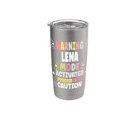LENA Personalized Women's Gift Custom LENA Bicchiere termico in acciaio inox doppia parete