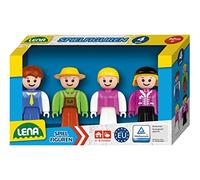 LENA-Set di 4 Figurine mobili, Confezione di Accessori per la Serie di Veicoli TRUXX², Statuette per Interni ed Esterni, per Bambini dai 12 Mesi in su, 8 cm, 04491