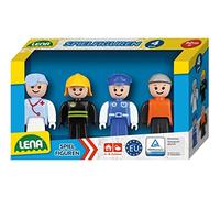 LENA - Set di 4 cellulari, confezione di accessori per la serie di veicoli TRUXX², statuette per interni ed esterni, per bambini dai 12 mesi in su, 04490