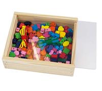 Lena- Simm Legno Perline, Multicolore, 32020