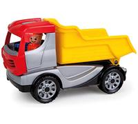 LENA - Truckies Camion della Spazzatura per 2+ Anni Bambini, Giallo/Rosso