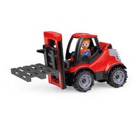 LENA - Truckies Carrello Elevatore 22 cm - Giocattolo con pallet, personaggio, asse in acciaio, per bambini da 2 anni, interno ed esterno, certificato TÜV, Made in Europe