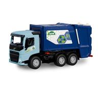 Lena® WORXX Camion della spazzatura Volvo FMX - Camion giocattolo da 52 cm con meccanismo di sollevamento, 3 assi in acciaio, certificato TÜV, da 3 anni, per interno ed esterno, Made in Europe