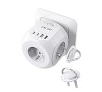 LENCENT 8 in 1 Ciabatta a Cubo, 4000W Presa Schuko Schuko