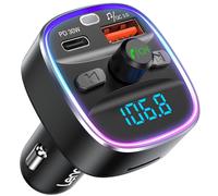 LENCENT Bluetooth 5.4 Trasmettitore FM Adattatore Auto 48W [PD 30W & 18W] [7 Col