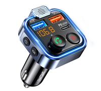 LENCENT Trasmettitore Bluetooth 5.0 per Auto, Musica Bluetooth Auto con Bassi Pr