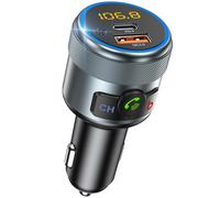 LENCENT Trasmettitore FM Bluetooth 5.1 Auto, Adattatore Bluetooth Auto | Radio C