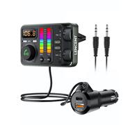 LENCENT Trasmettitore FM Bluetooth 5.3, Adattatore Bluetooth per Auto | Caricato