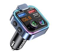LENCENT Trasmettitore FM Bluetooth 5.3, MP3 Lettore Musicale Stereo per
