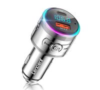 LENCENT Trasmettitore FM Bluetooth 5.3, PD 20W & QC 3.0 18W Ricarica Veloce | FM