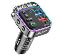 LENCENT Trasmettitore FM Bluetooth, Auto Radio Bluetooth 5.3