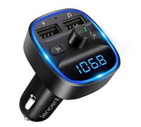 LENCENT Trasmettitore FM Bluetooth per Auto Radio Adattatori Vivavoce Car Kit