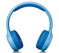 Lenco 810065 cuffie bluetooth per bambini hpb-110 - bluetooth 5,0-85 db - limite di volume - batteria integrata da 250 mah - funzione vivavoce - micro usb - pieghevole - con adesivi - blu