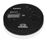 Lenco CD-300 - Lettore CD portatile Walkman - Bluetooth Diskman - CD Walkman - funzione MP3 - Antishock - batteria 2 x 2000mAh - cuffie - cavo di ricarica micro USB - nero