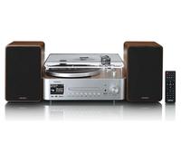 Lenco Compatto HI FI MC SERIES MC 860WDSI Bluetooth Wood e Silver 2x 30W