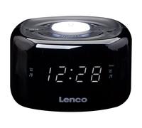 Lenco CR-12BK Orologio Digitale FM LED 1,52 cm (0.6") Nero night light Alarm