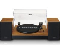 Lenco LS-310WD - Giradischi con Bluetooth® e Due Altoparlanti Esterni, Legno