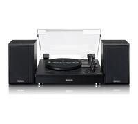 Lenco Giradischi con Trasmissione a cinghia e altoparlanti colore Nero - LS-101