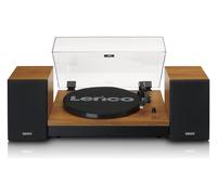 Lenco LS-310WD - Giradischi con Bluetooth® e Due Altoparlanti Esterni, Legno