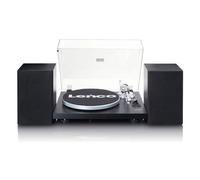 Lenco LS-500 Giradischi Hi-Fi con Bluetooth - Con altoparlanti esterni 2 x 30 W RMS - Trasmissione a cinghia - Auto stop - Preamplificatore - Mobile in MDF - Nero