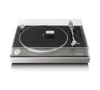 Lenco L-455BK Giradischi Vinili a Cinghia con Telaio in Alluminio - Nero | Giradischi HiFi per vinile con testina Ortofon 2M Red, telaio in alluminio spazzolato, piatto in metallo e trazione a cinghia