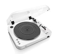 LENCO L-85 Giradischi con Registrazione Diretta su USB Key, Trazione cinghia, Semiautomatico, Testina magnetica, Bianco Laccato