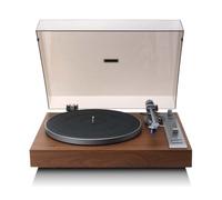 Lenco LBT-515WD - Giradischi Premium con azionamento diretto, pickup 2 m blu e Bluetooth - Legno