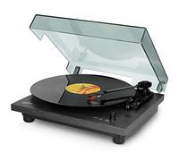 Lenco LS-10 - Giradischi con altoparlanti integrati - trasmissione a cinghia - velocità variabile - nero di alta qualità, 2 x 3 watt