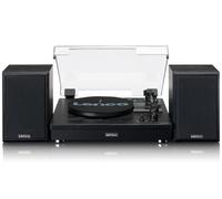 Lenco LS-101BK piatto audio Giradischi con trasmissione a cinghia Con Diffusori Acustici Separati 10W X 2