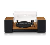 Lenco LS-310WD - Giradischi con Bluetooth® e Due Altoparlanti Esterni, Legno