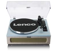 Lenco Giradischi LS-440 - Giradischi Bluetooth - Altoparlante integrato 40 Watt RMS - Trasmissione a cinghia - Pitch Control - Preamplificatore - RCA Out e AUX-In - Blu LS-440BUBG