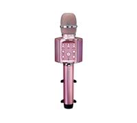 Lenco, Microfono Karaoke Wireless Bluetooth con Altoparlante e LED Integrata