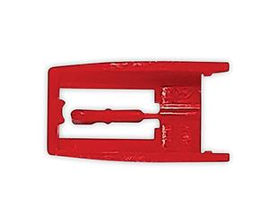 Lenco N-10 - Ago per giradischi, ago di ricambio, per Lenco, Classic Phono e ICES, colore rosso