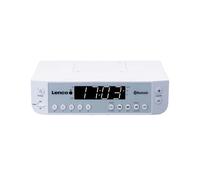 Lenco, Radio da cucina Bluetooth/FM con display LCD Modello KCR-100, Bianco